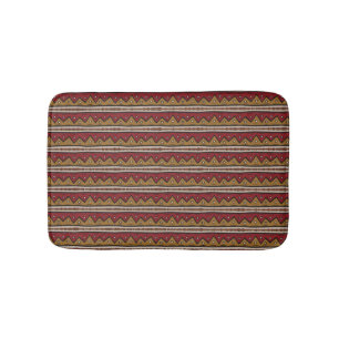 Tribal pattern bath mat
