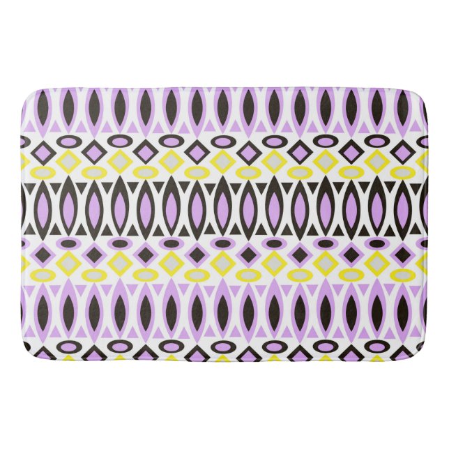 Tribal pattern bath mat (Front)