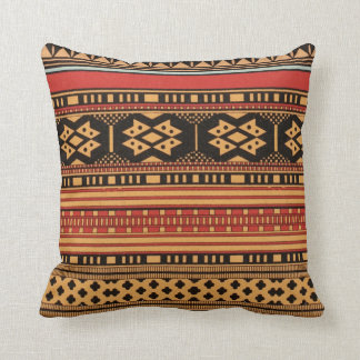 Tribal Pattern Colourful Graphic Design Bold Cushion