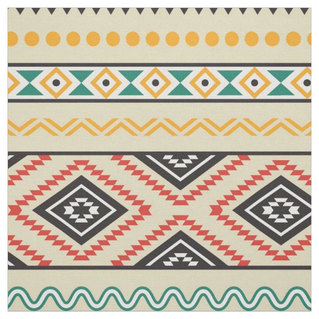Tribal pattern fabric (Swatch)