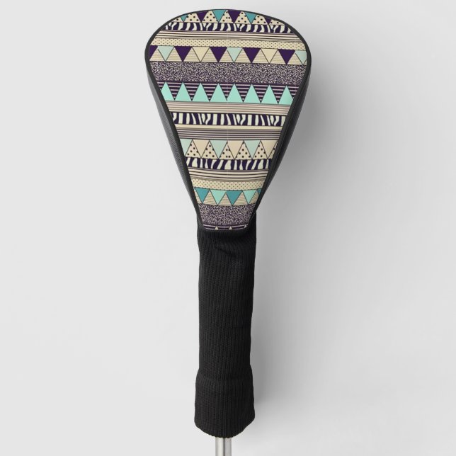 Tribal Pattern Golf Head Cover (Front)