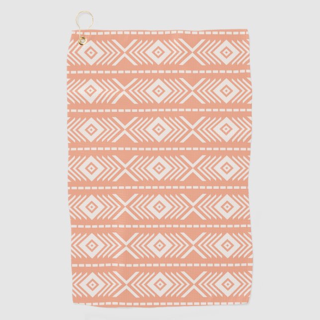 Tribal pattern golf towel (Front)