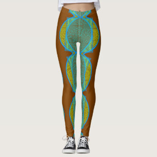 Tribal Pattern II Handmade Yoga Pants Leggings