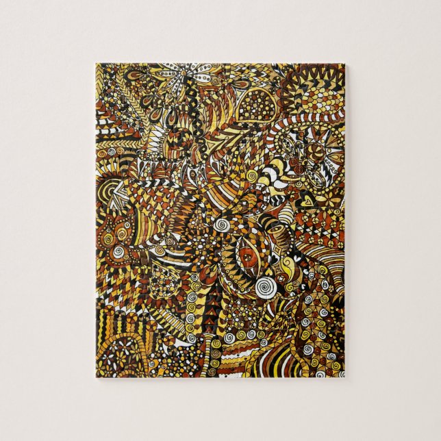 Tribal Pattern Jigsaw Puzzle (Vertical)