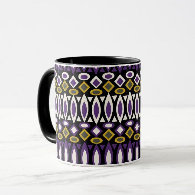 Tribal pattern mug (Front Left)