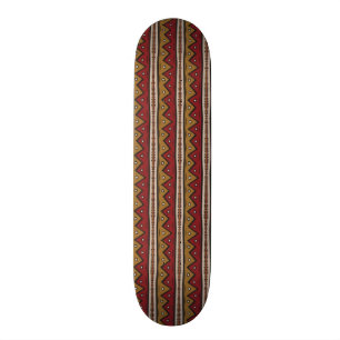 Tribal pattern skateboard
