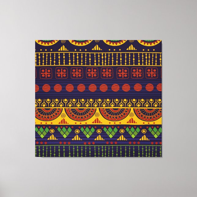 Tribal pattern, versatile for various uses. canvas print (Front)