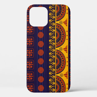 Tribal pattern, versatile for various uses. iPhone 12 case