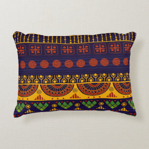 Tribal pattern, versatile for various uses. decorative cushion