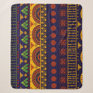 Tribal pattern, versatile for various uses. sherpa blanket