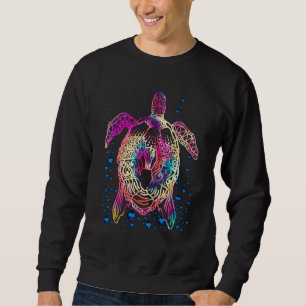 Tribal Polynesian Tattoo Ocean Animal Lover Tie Dy Sweatshirt