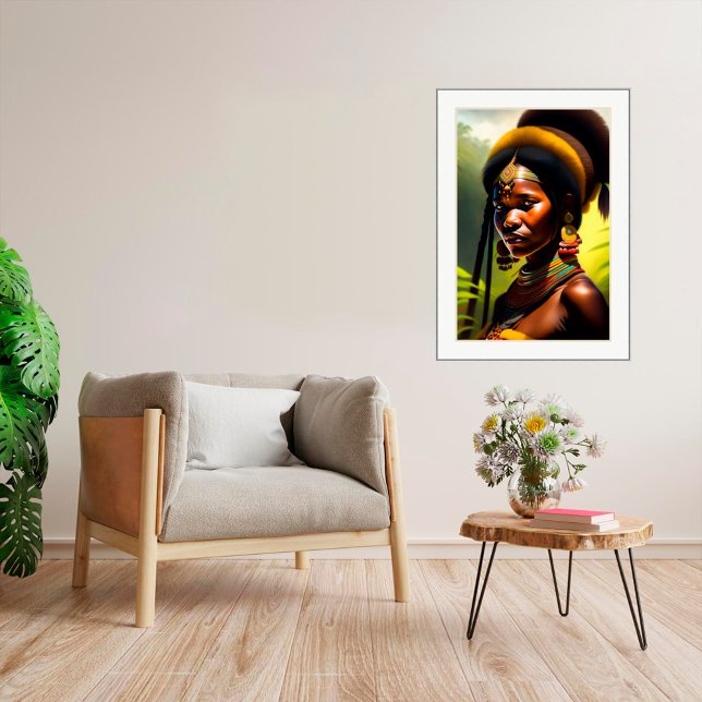 Tribal Portrait - Canvas Art Print (Creator Uploaded)
