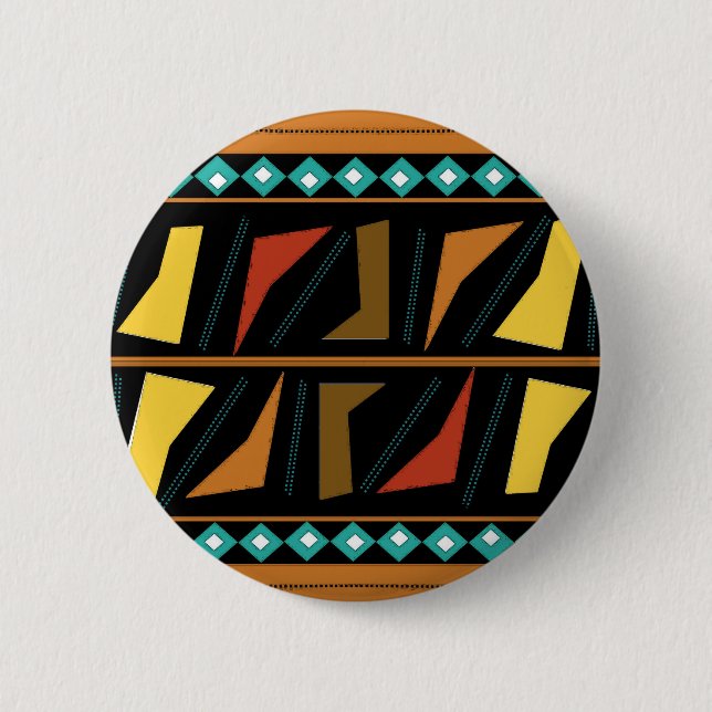 Tribal Print I 6 Cm Round Badge (Front)