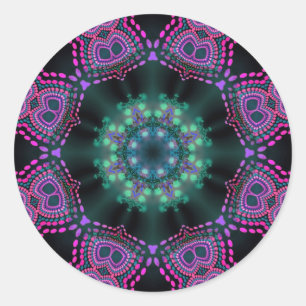 Tribal Psychedelic Geometric Art Sticker