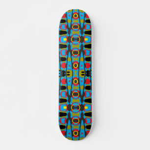 Tribal Pulse Pattern Skateboard