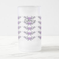 tribal purple butterflies