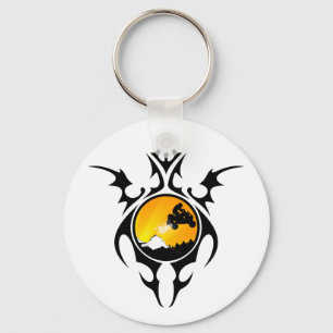 tribal quads key ring