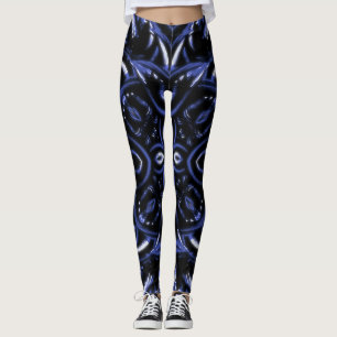 tribal quatrefoil jungle corns fantastic floral  leggings