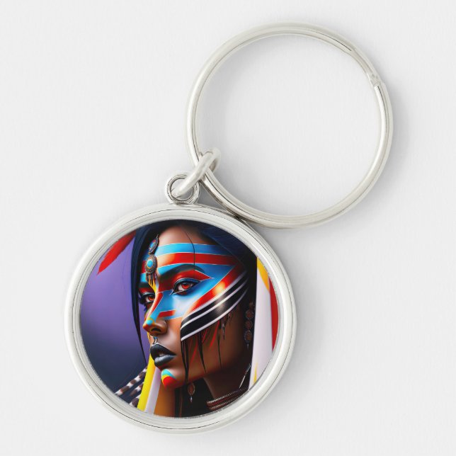 Tribal Queen Key Ring (Front)