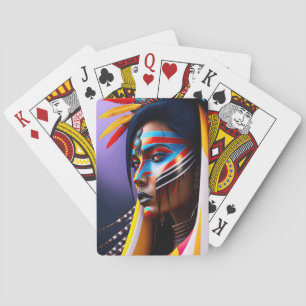 Tribal Queen Playing Cards