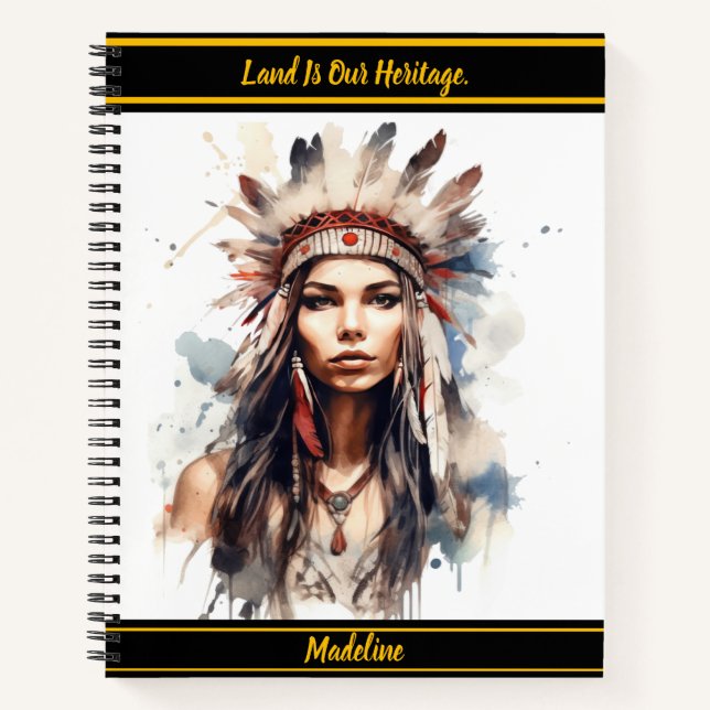Tribal Record Notebook: Artistic Flair Notebook (Front)