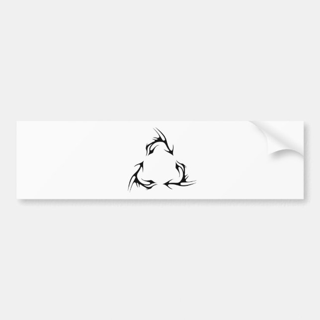 Tribal Recycle Bumper Sticker (Front)