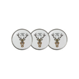 Tribal Red Stag Monogram