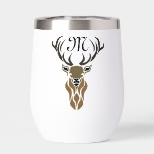 Tribal Red Stag Monogram