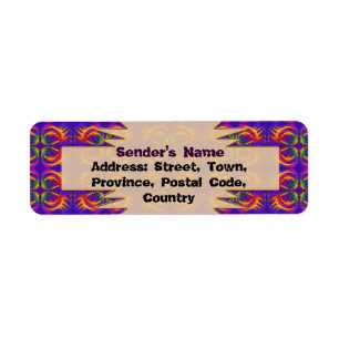 Tribal Return Address Label