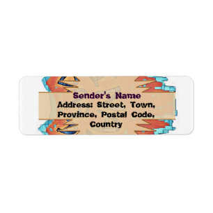 Tribal Return Address Label