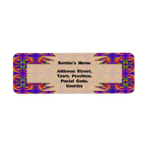 Tribal Return Address Label