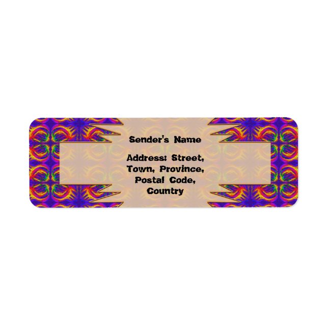 Tribal Return Address Label (Front)