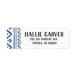 Tribal Return Address Labels