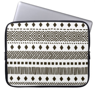 Tribal Rhythms: Ethnic Geometric Patterns Laptop Sleeve