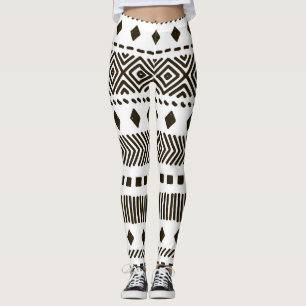 Tribal Rhythms: Ethnic Geometric Patterns Leggings