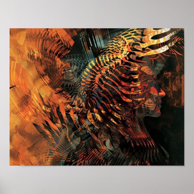 Tribal Rhythms: The Dance of Algorithms Poster (Front)