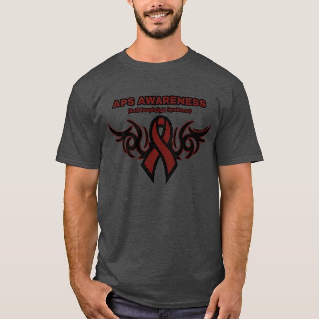 Tribal Ribbon...APS T-Shirt (Front)