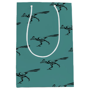 Tribal Roadrunner Silhouette Medium Gift Bag