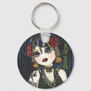 Tribal Rose Tribal Belly Dancer Key Chain