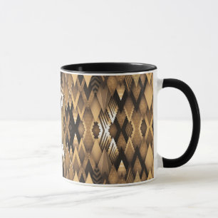 TRIBAL RUSTIC TRIANGULAR PATTERN  MUG