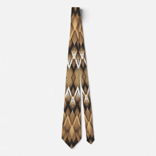 TRIBAL RUSTIC TRIANGULAR PATTERN  TIE