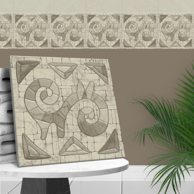 Tribal Sand Mosaic Art  Tile (Creator Uploaded)