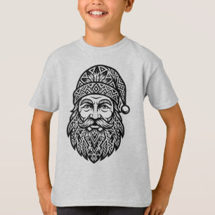 Tribal Santa Face T-Shirt