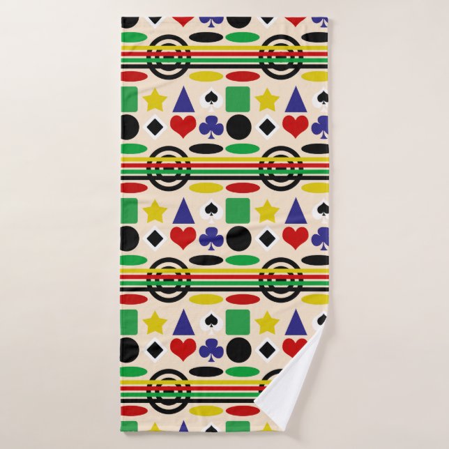 Tribal Scandinavian Nordic Pattern Design  Bath Towel (Bath Towel)