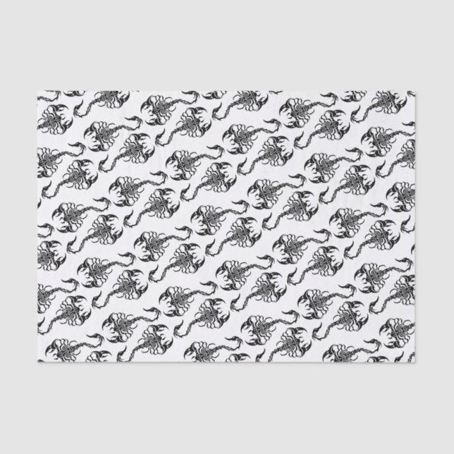 Tribal Scorpion Art Tissue Paper (Front)