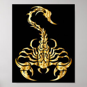 Tribal Scorpion Poster