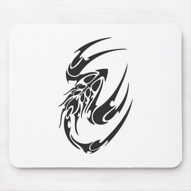 Tribal Scorpion Tattoo Design Mouse Mat (Front)