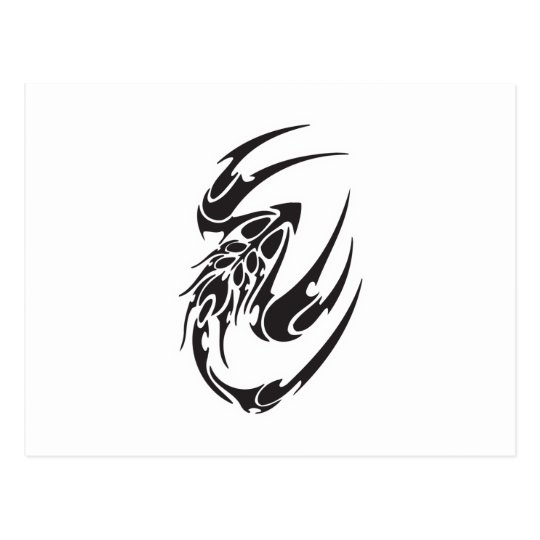 Tribal Scorpion Tattoo Design Postcard