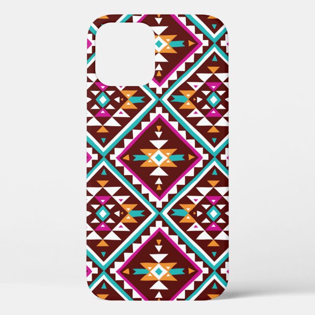 Tribal seamless colourful geometric pattern Case-Mate iPhone case (Back)