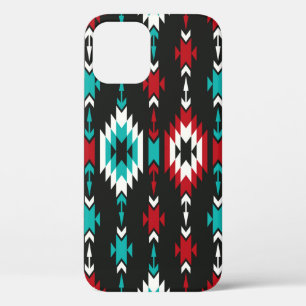 Tribal seamless colourful geometric pattern. Ethni iPhone 12 Case